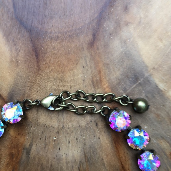 Aurora Borealis Crystal Tennis Bracelet - Picture 9 of 13